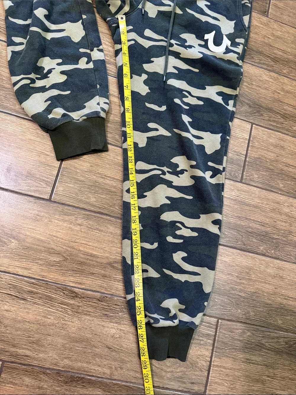 True Religion Green Camo Cargo Joggers Small Men's  Sweatpants
